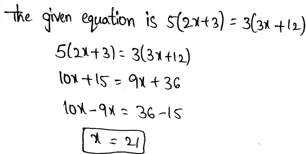 Analyze And Solve Linear Equations Page 110 Exercise 23 Answer