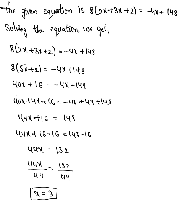 Analyze And Solve Linear Equations Page 149 Exercise 2 Answer