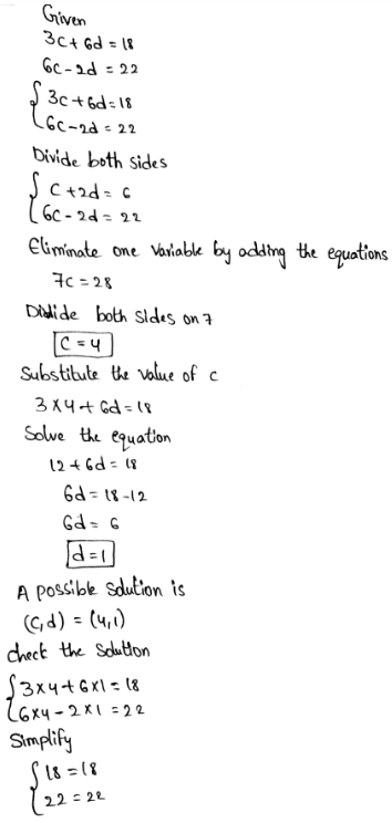 Analyze And Solve Systems Of Linear Equations Page 280 Exercise 5 Answer