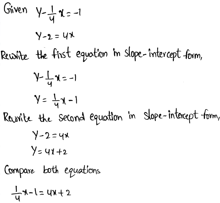 Analyze And Solve Systems Of Linear Equations Page 288 Exercise 4 Answer