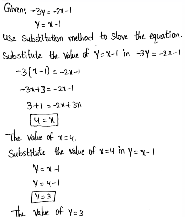 Analyze And Solve Systems Of Linear Equations Page 290 Exercise 1 Answer