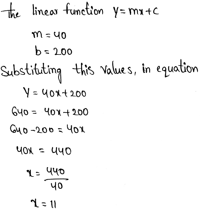 Use Functions To Model Relationships Page 188 Exercise 17 Answer