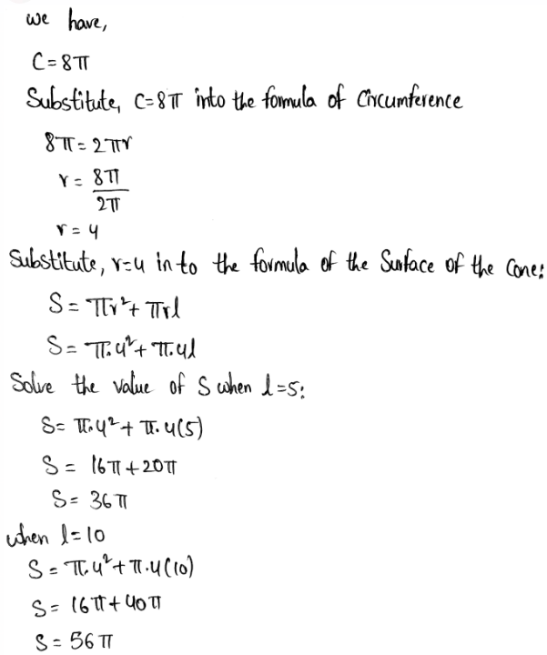 Solve Problems Involving Surface Area And Volume Page 420 Exercise 3 Answer