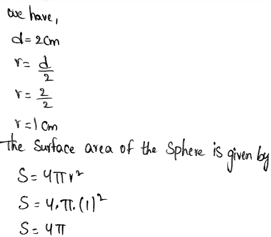 Solve Problems Involving Surface Area And Volume Page 420 Exercise 6 Answer Image