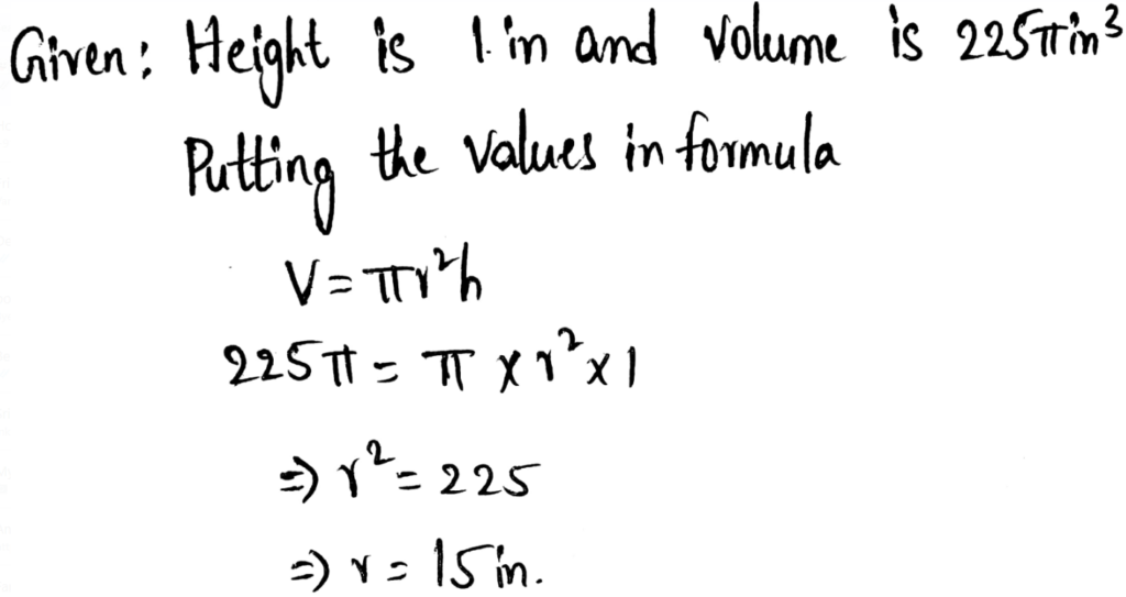 Solve Problems Involving Surface Area And Volume Page 427 Exercise 9 Answer