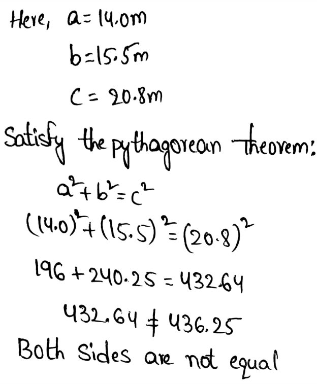 Understand And Apply The Pythagorean Theorem Page 390 Exercise 6 Answer Image