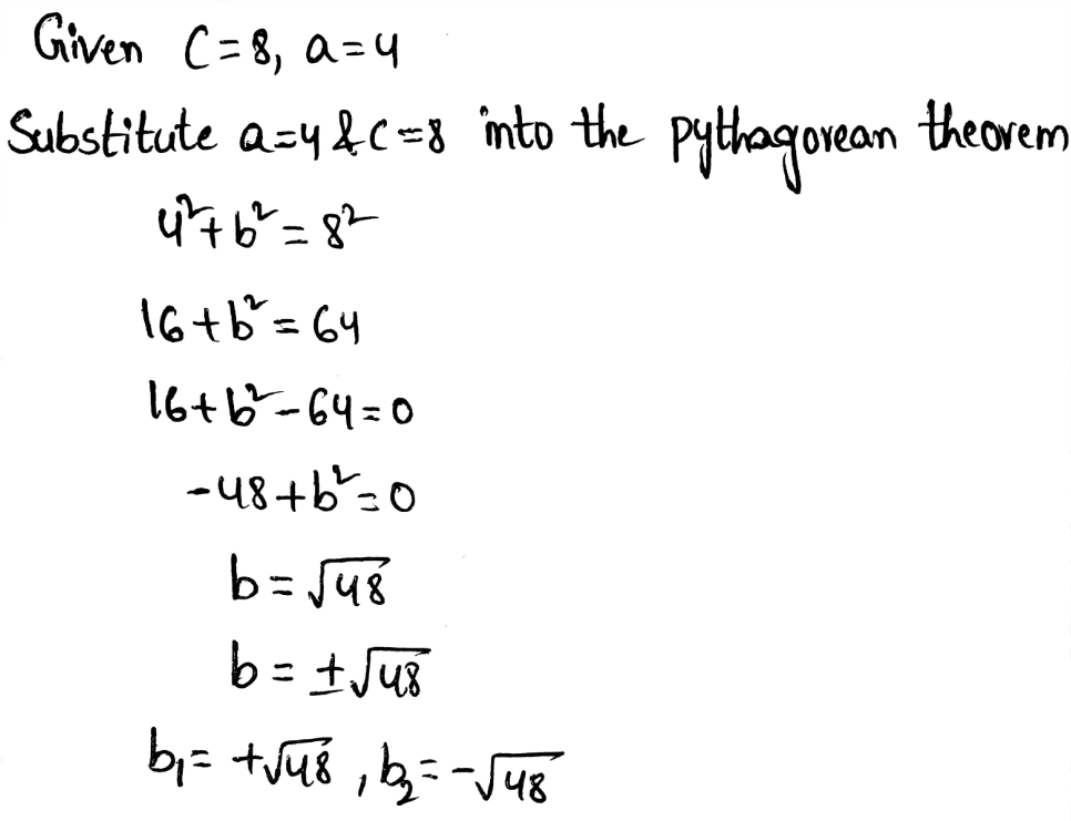 Understand And Apply The Pythagorean Theorem Page 393 Exercise 4 Answer Image
